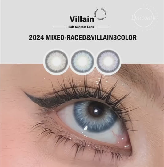 #代理現貨# Cococon 海巫婆 Villain Blue 年拋 14.2mm 兩片裝 （$288/2對 $320/4對）